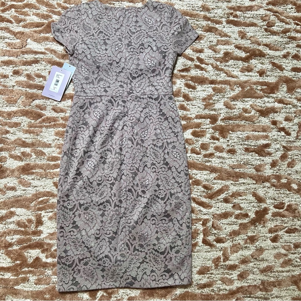JS Collections Light Purple Lace Dress – Size 4 – NWT - Picture 6 of 8